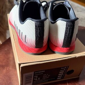 NOBULL Red and White Training Shoes